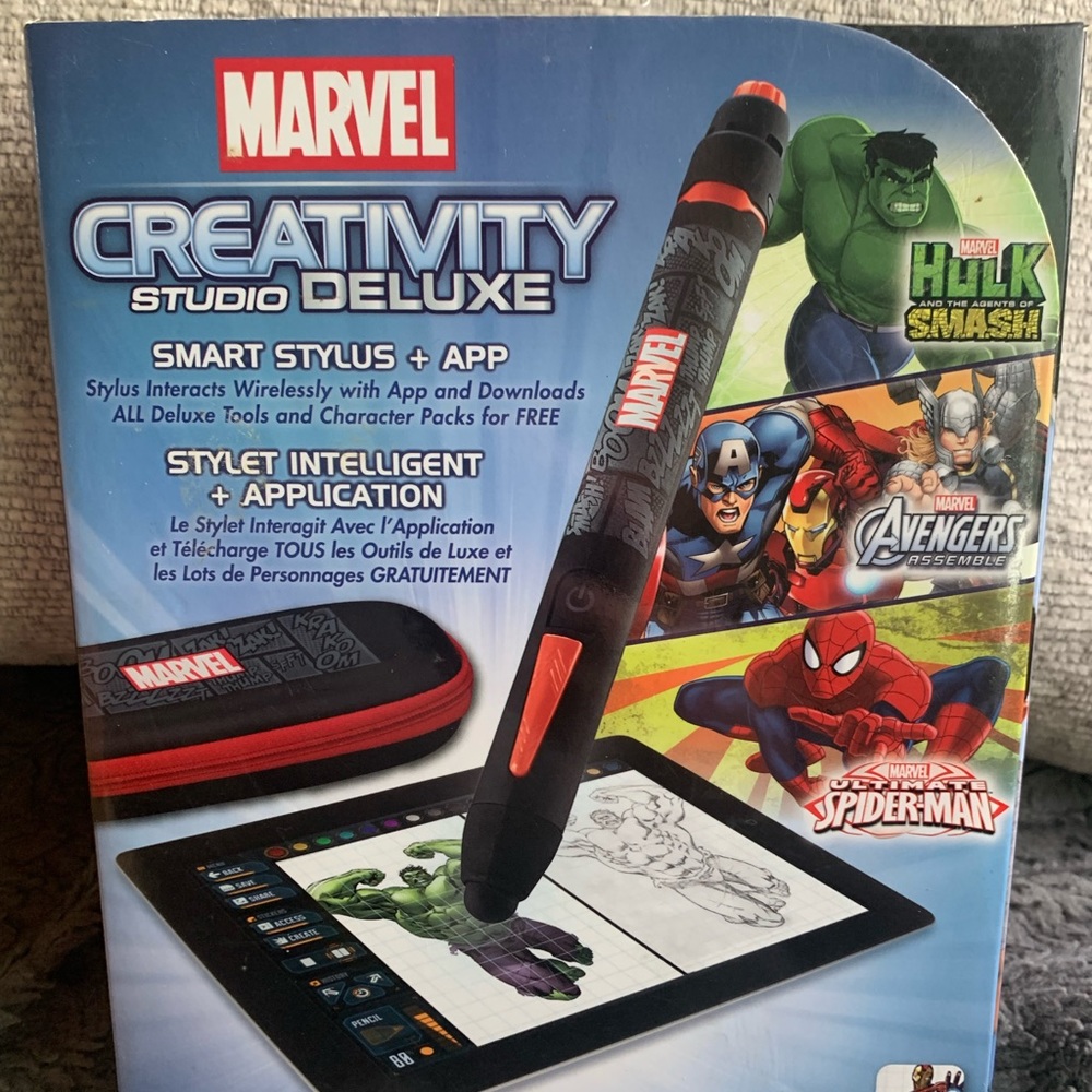 Marvel Creativity Studio Deluxe Stylus App Case Hulk Avengers Spiderman